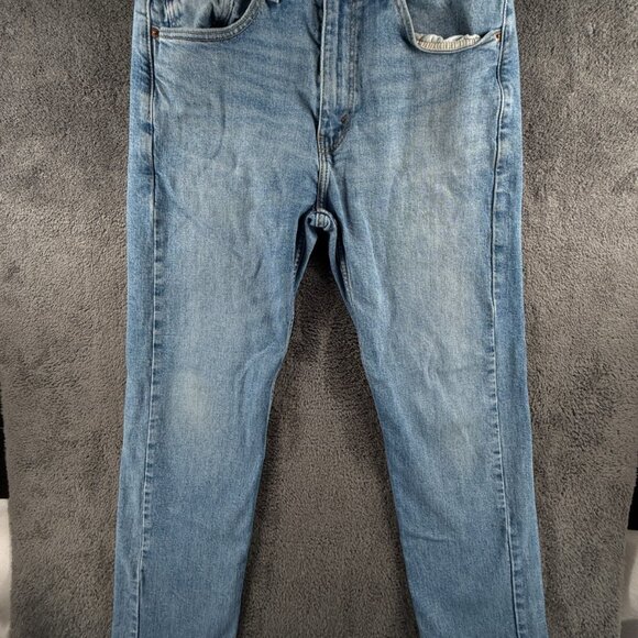 Levi's 505 Denim Jeans Blue ACTL 31x29 Zip Fly Cotton Blend Workwear Outdoors - Picture 2 of 16